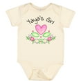 thumbnail image 3 of Inktastic Yaya's Girl Heart Flowers Girls Baby Bodysuit, 3 of 5