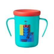 Tommee Tippee Easiflow 360° Spill-Proof Trainer Cup with Travel Lid, Whale – 7 ounces, 6+ months, 1pk