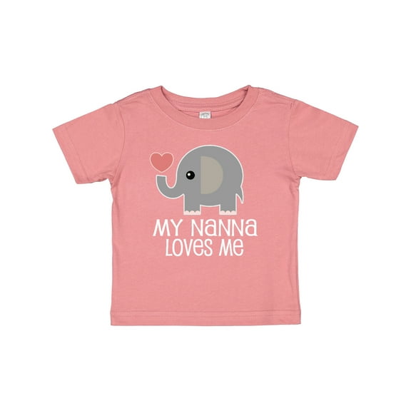 Inktastic Nanna Loves Me Grandchild Boys or Girls Baby T-Shirt