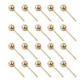 thumbnail image 1 of 20 piezas de acero inoxidable de diámetro 4/5/6/8/10mm, pendientes de tuerca con tapón trasero, alfileres de oreja, agujas de bola para accesorios de fabricación de joyería DIY Tan Jianjun unisex, 1 of 2
