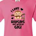 thumbnail image 4 of Inktastic Monkey I Love Hanging out with My Gigi Youth T-Shirt, 4 of 5