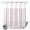Pink White, variant on No Hook Shower Curtain, Orange Stripes Shower Curtains for Bathroom with See Through Top Window, Farmhouse Lines Boho Retro Geometric Waterproof & Washable Bath Curtain Narrow 54"x78"