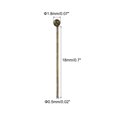 thumbnail image 2 of Uxcell 100Pcs Pasadores de Cabeza de Bola de Bronce de 18mm, Pasadores de Cabeza de Alambre de 24 Gauge, Pasadores de Latón para Manualidades de Joyería DIY, 2 of 7