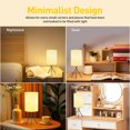 thumbnail image 4 of SZRSTH Bedside Desk Lamp for Bedroom Decor, 3 Color Dimmable, Simple Modern Table Reading lamps for Living Room Office, 4 of 7