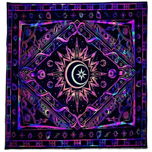 BYNNIX Professional Altars Cloth Tarot Table Cloth Witchcrafts Square Tarot Tablecloth Enhances Card Reading