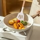 thumbnail image 5 of Juego de Utensilios de Cocina de Silicona Blanca con Mangos de Madera, Cuchara Espátula Antiadherente, Cucharón para Sopa, Pala para Saltear, Pinzas de 9 Pulgadas, Cubo de Almacenamiento Giratorio,, 5 of 5