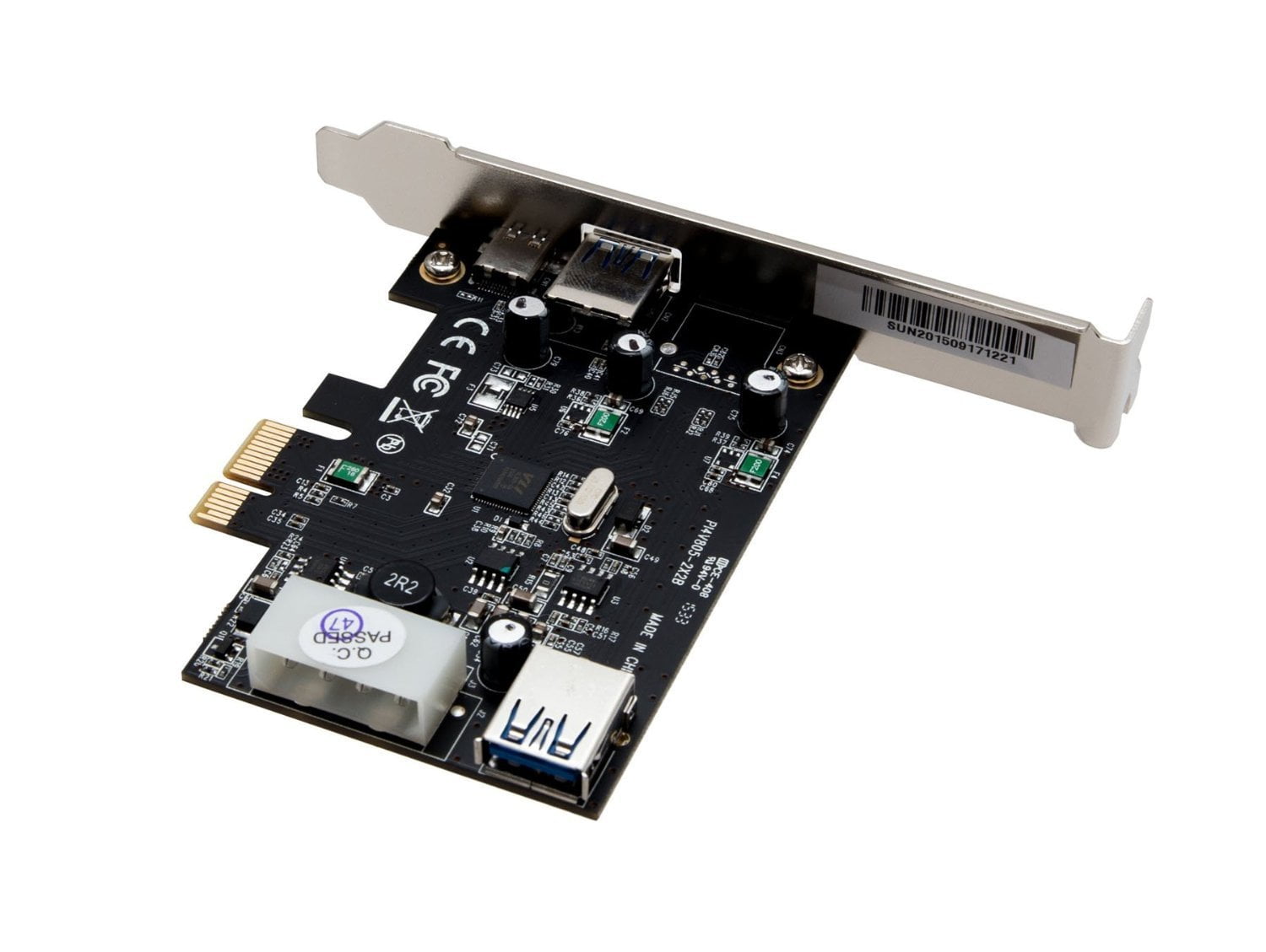 Syba PCI-Express 2.0 x1, 2+1 Port USB 3.1 Gen 1 Card, VLI