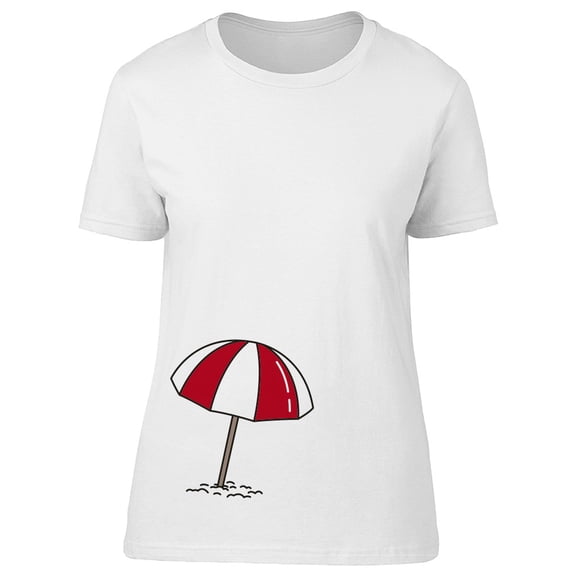 Beach Umbrella On Sand Tee Women's -Image by Shutterstock