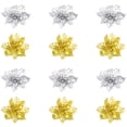 thumbnail image 1 of Hollow Simulation Christmas Flowers Decor Artificial Flowers for Christmas Wreath Tree Decor 12 pcs, 1 of 5