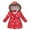 a-Red354121, variant on FINALGANG Girls Toddler Puffer Coat Winter Warm Butterfly Prints Jacket With Fuzzy Trim Hood Long Sleeve Zipper Coat For Cold Weather Cute Outerwear