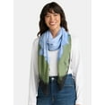 thumbnail image 2 of Time and Tru Women's Printed Square Scarf, Blue Bell, 2 of 3