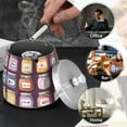 thumbnail image 4 of Yayeee Ashtray with Lid for Cigarette Smokeless Stainless Steel Home Ash Holder, Purple Jam, 4 of 7