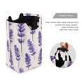 thumbnail image 3 of Yayeee Freestanding Laundry Hamper with Handle Collapsible Large Storage Basket for Clothes, Lavender Pattern, 3 of 7