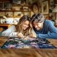 thumbnail image 2 of Lamplig 1000 Piece Puzzles for Adults, Stained Glass Lotus Adult Puzzle 1000 Pieces, Jigsaw Puzzles with Letters on Back , Home Decor Gift for Adults, 27.6" L X 20.5" W, 1:1 Poster, 2 of 9
