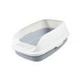 thumbnail image 2 of Bvdfgk Cat Litter Box Open Top Pet Litter Tray Durable Cat Litter Tray Cat Basin Sides White, 2 of 9