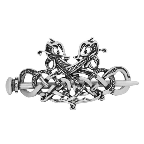 Silvertone Viking Hair Pin