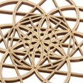 thumbnail image 3 of Escultura de pared de madera tallada geometría sacra rebanada de madera F 305 cm, 3 of 3