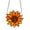 E #4, variant on Sunflower Wind Chime Pendant | Outdoor & Indoor Decor | Soothing Melody | Yard, Garden, Porch Hanging Decor | Wall or Flat Display | Gift Idea