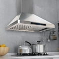 thumbnail image 2 of Home Beyond 30 Inches 600 CFM Stainless Steel Under Cabinet Range Hood with Heat Sensor, 4 Speed Touch Control, 2 of 8