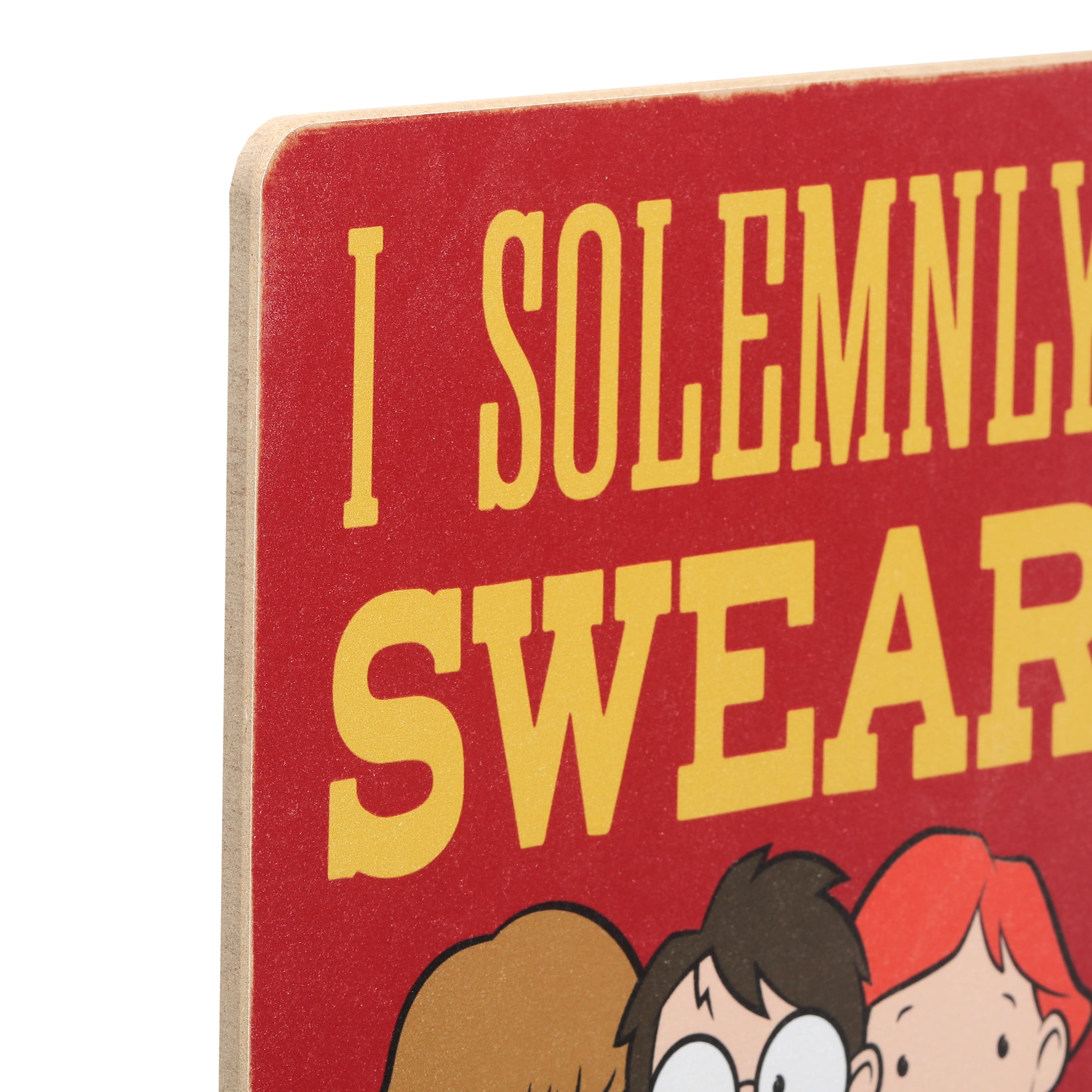 Harry Potter I Solemnly Swear Wood Wall Decor - Fun Harry Potter Sign for Kids' Bedroom or Play Room