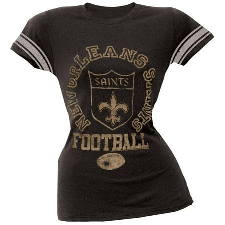 New Orleans Saints Desk Clock - New Orleans Saints - Vintage Logo Juniors Varsity T-Shirt