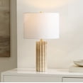 thumbnail image 4 of SAFAVIEH Remi 23.5" Modern Travertine Table Lamp with White Shade, 4 of 5