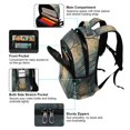 thumbnail image 5 of FORMRS Unisex Backpack Elementary School Travel Bookbag with Reflective Stripes, Retro Forest, 5 of 7