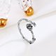 thumbnail image 1 of Anillo abierto de rosa retro personalizado de plata esterlina s925, elegante joyería de nicho, anillo de flores simple y moderno para mujer, 1 of 5