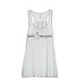 thumbnail image 1 of Save Wildlife Women's Fashion Sleeveless Flowy Racerback Workout Yoga Tank Top Sport Grey Large, 1 of 3