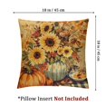 thumbnail image 4 of Ullo0ord Fall Pumpkin Pillow Covers Set of 2 Pumpkin Sunflower Autumn Harvest Throw Pillow Cases Squirrel Decorative Thanksgiving Day Cushion Case for Couch Sofa Outdoor Home Decor 18x18in, 4 of 7
