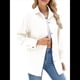 thumbnail image 2 of Camisas de Larga con Botones para Mujer, Blusas de Trabajo de Gran Tamaño con Cuello y Hombros Caídos, Blusa Holgada con Textura Crema S, 2 of 10