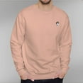 thumbnail image 5 of Men's 330g 100% Cotton Dropped Shoulder Crew Neck Sweatshirt-Men With Glasses in Smile, 5 of 15