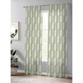 thumbnail image 4 of Sheer Curtains 84 inches Long, Decoration Art Vintage Sage Green Knot Texture Decoration Light Filtering Sheer Window Curtains Rod Pocket Voile Drapes for Bedroom Living Room, 52"W x 84"L 2 Panels, 4 of 7