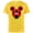 Yellow, variant on Disney Mickey Mouse SON Holiday Family - Short Sleeve Cotton T-Shirt for Adults - Customized-Black
