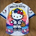 New Sanrio Hello Kitty Baseball Jersey Fashion Personalized Cartoon