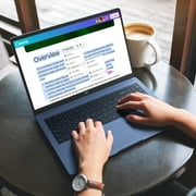 ASUS CX15 15.6 inch FHD IPS Chromebook Laptop Intel Celeron N4500 4GB RAM 128GB eMMC Fabric Blue
