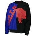 thumbnail image 2 of Women's Mitchell & Ness Royal/Black Buffalo Bills Big Face Pullover Sweatshirt, 2 of 3