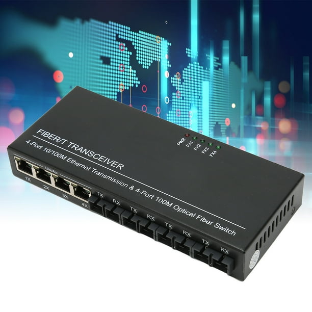 8 Port Optical Switch, Dual Fiber Single Mode, 25km Extension