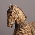 thumbnail image 4 of Wicker Horse Figurine 10.24 Inch Rustic Farmhouse Tabletop Decor Handwoven Animal Sculpture for Home Decoration, 4 of 9
