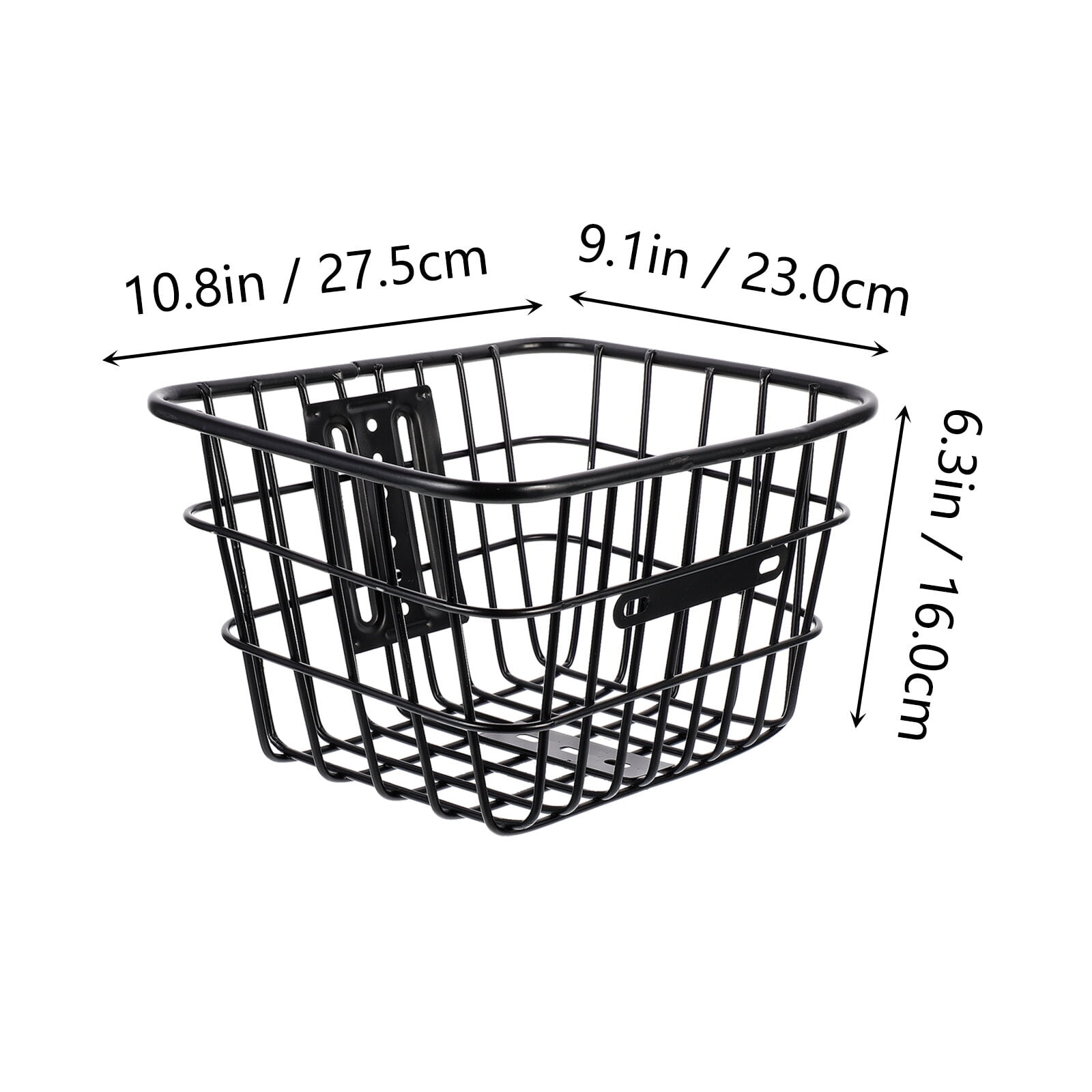 FUEENIRVA 1Pack Handlebar Basket for Cycle Front Basket Durable and Large Capacity 10.8X9.1X6.3in