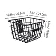 thumbnail image 2 of Metal Bike Basket for Kids, Front Storage Basket for Boys and Girls Bikes, Green and Black Design, 2 of 6