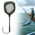 thumbnail image 4 of Fishing Mesh Net,Retractable Telescopic Fishing Landing Net Pole,Folding Floating Fish Net Foldable Collapsible,Catching Releasing Carp Freshwater Saltwater,Ponds Boat River 1 Section Green, 4 of 8