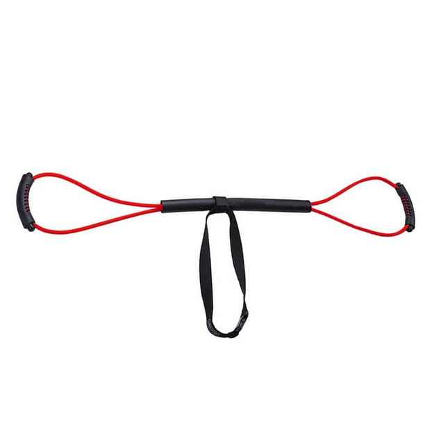 Wosthever Bandas de resistencia Cuerda de tracción para boxeo Muay Thai Entrenamiento de fuerza rojo 20 lbs Type3 NO3
