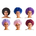 thumbnail image 4 of Soft Satins Bonnet for Women Ajustable Elasticity Bands Silk Bonnet for Braids Hair Sleeping Caps Silk Sleep Bonnet, 4 of 8