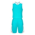 thumbnail image 2 of Basketball Outfits for Teens 2 Piece Gym Running Sets Size 4-14 Boys Quick-Dry Tank Tops & Shorts Athletic Workout Tracksuits Summer, 2 of 5