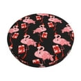 thumbnail image 1 of Balery New Year Flamingo Fundas de asiento para taburete de bar redondo de tela de terciopelo ajustables que protegen de arañazos y manchas para sillas de 14 a 17 pulgadas.-12 inch, 1 of 7