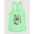 thumbnail image 3 of Drawings From The Forest Racerback Tank Women -Naomi McCavitt Designs, Female Large, 3 of 4