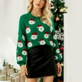 thumbnail image 3 of Chandails de Noël Laids pour Femmes Chandail-Over Tricoté Col Rond Laid pour Fête, 3 of 6