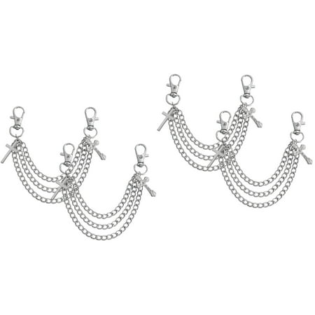 HOMEMAXS 2 Pairs Shoe Chains Shoe Decorations Shoe Charm Jewelry Shoe Lace Charm for Men Women