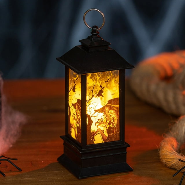 BKER Large Candle Pumpkin Halloween Decoration With LED Tea Light Flameless Candle For Home Party Decoration